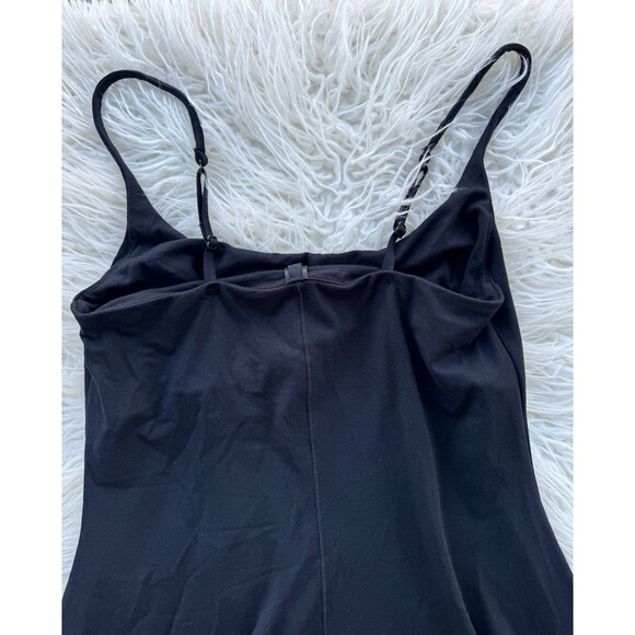 Skims Smooth Lounge Skimpy Strap Scoop Neck Mini Dress Obsidian Size Small - Picture 8 of 11